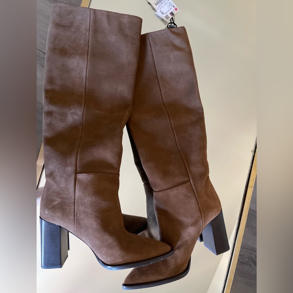 Knee high boots women Zara
